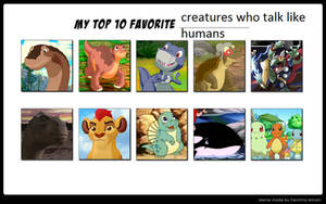 MCsaurus' Top 10 Favorite Talking Creatures