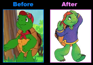 Franklin the Turtle Before and After