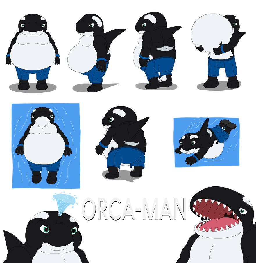 Orca-Man - Reference Sheets by MCsaurus on DeviantArt