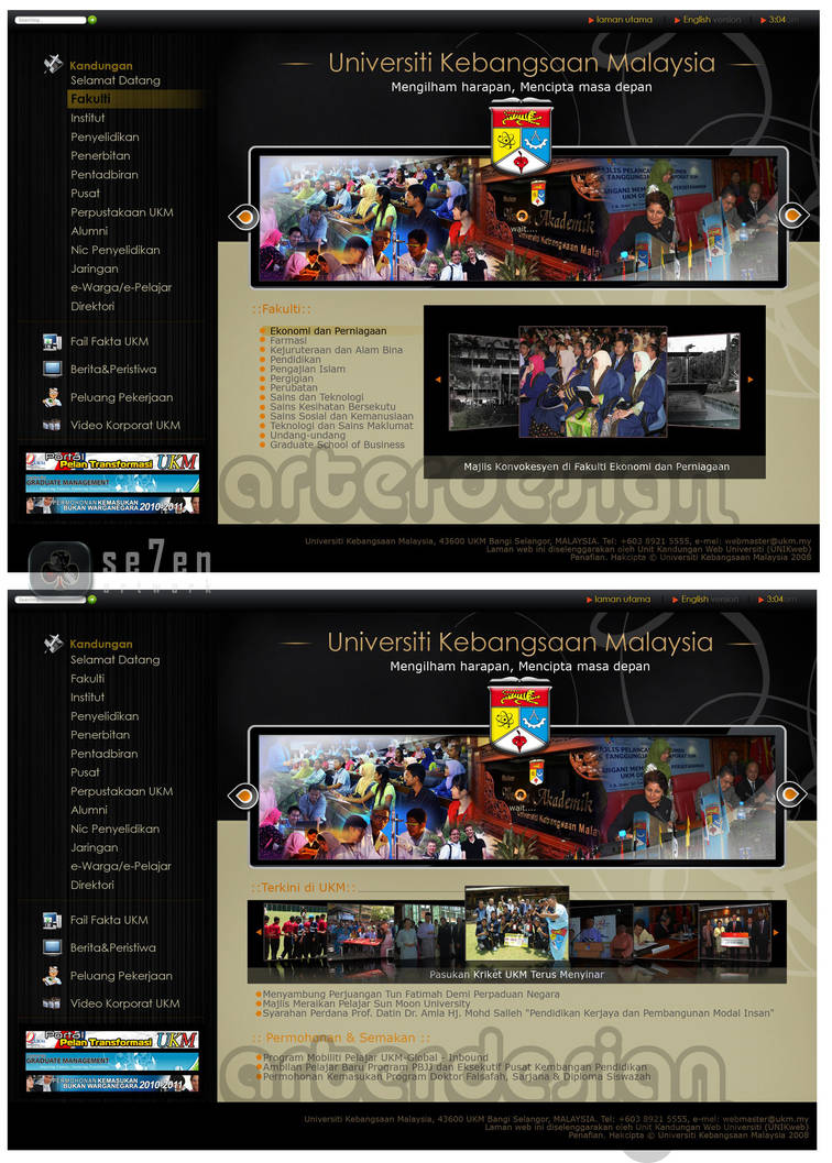 UKM web layout 3 by se7enartwork on DeviantArt