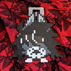 emo doggy premade perler badge gift