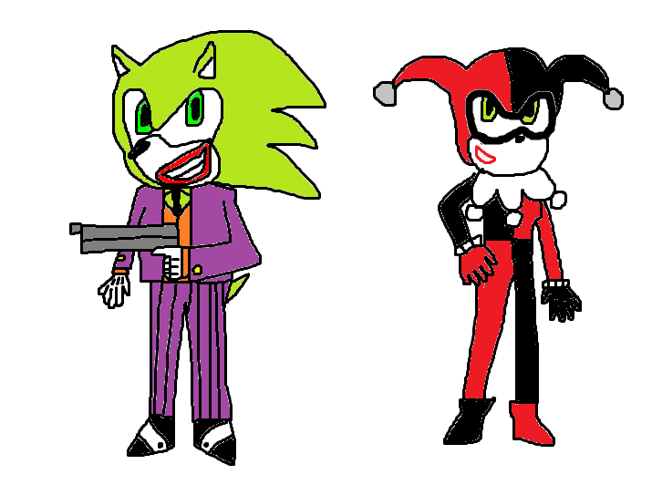 AT:Sonamy Joker and Harley Quinn