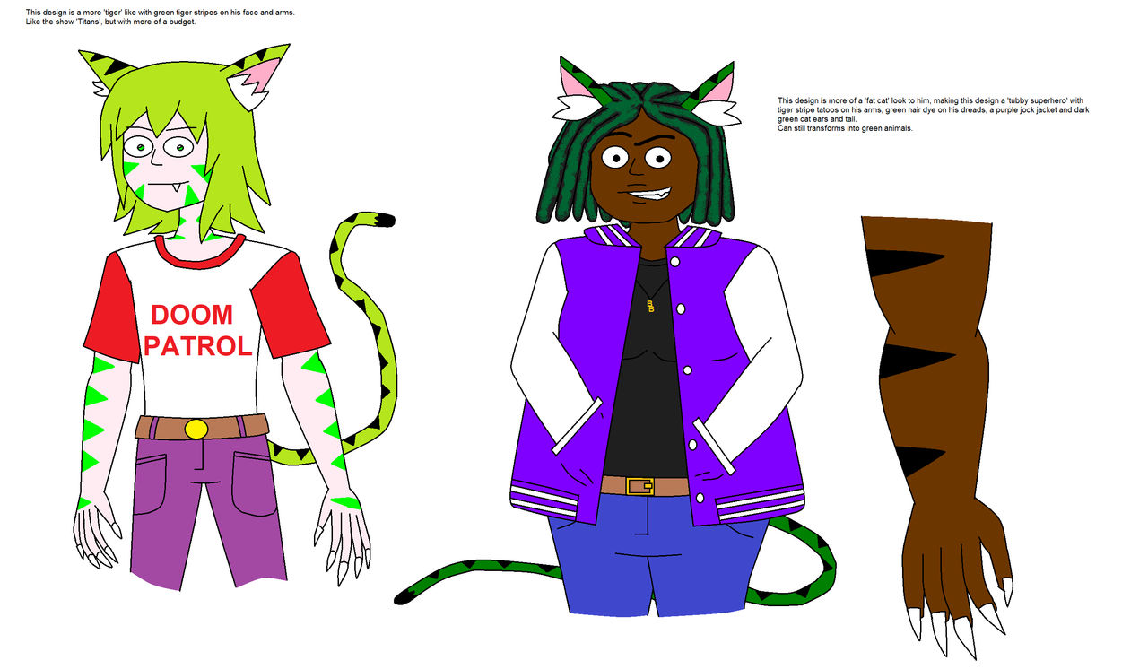 Beast Boy redesigns by scifiguy9000 on DeviantArt