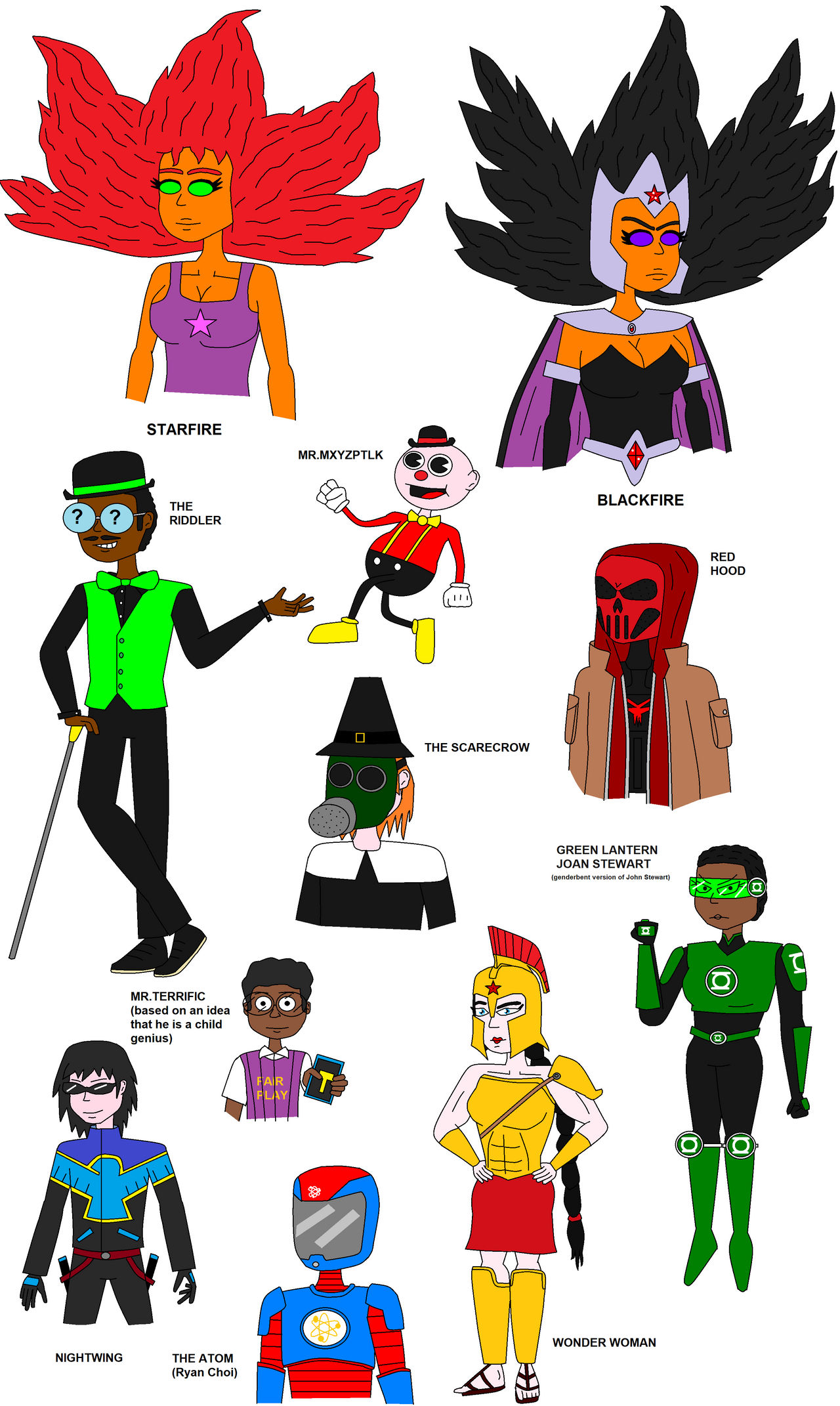 Random Dc Characters Random DC redesigns by scifiguy9000 on DeviantArt