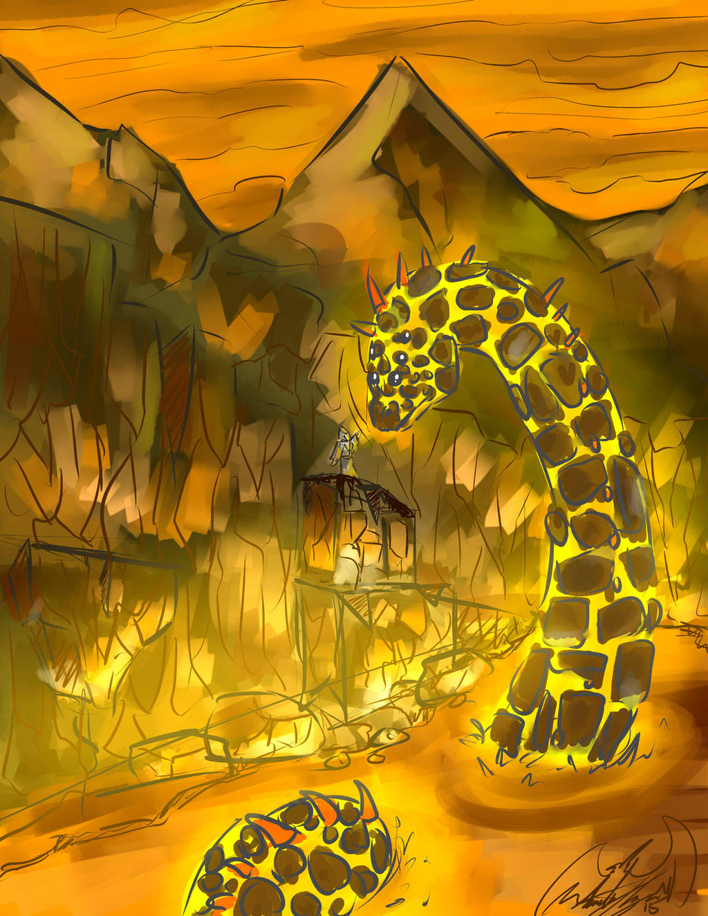 Fireworm Draw Fire Worm by Amilee on DeviantArt