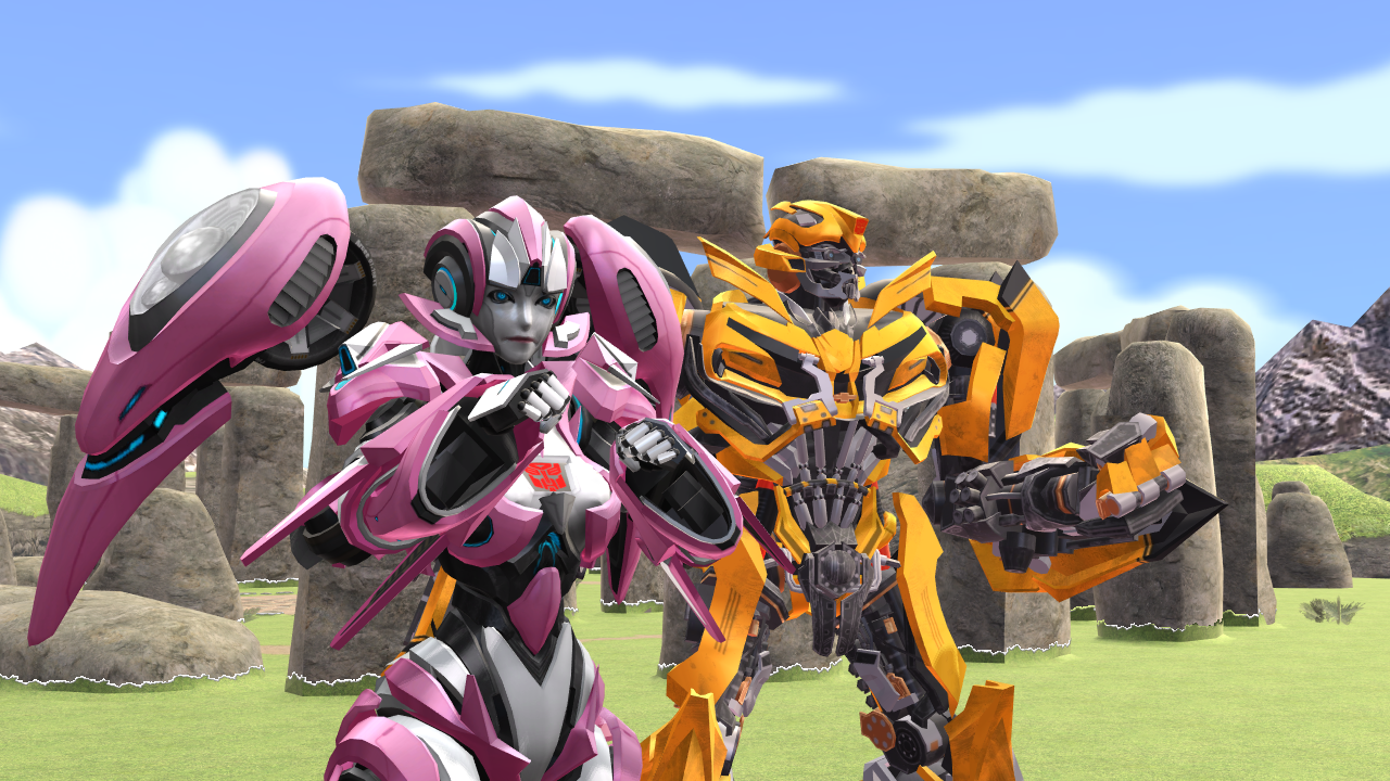 Transformers bumblebee hot sale and arcee