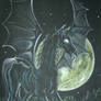 Thestral in the moonlight