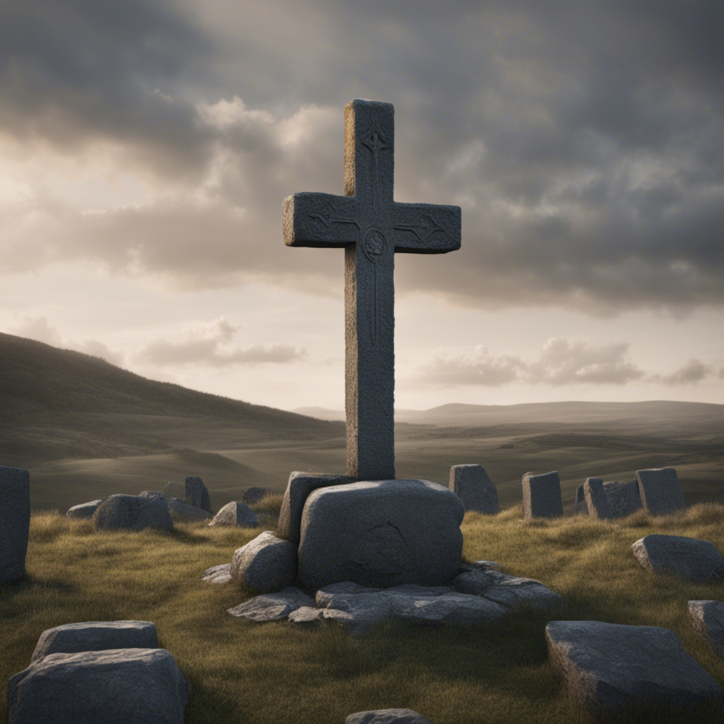 Decayed Cross Rune A stone cross rising from a rune stone monument by Ddibala on DeviantArt