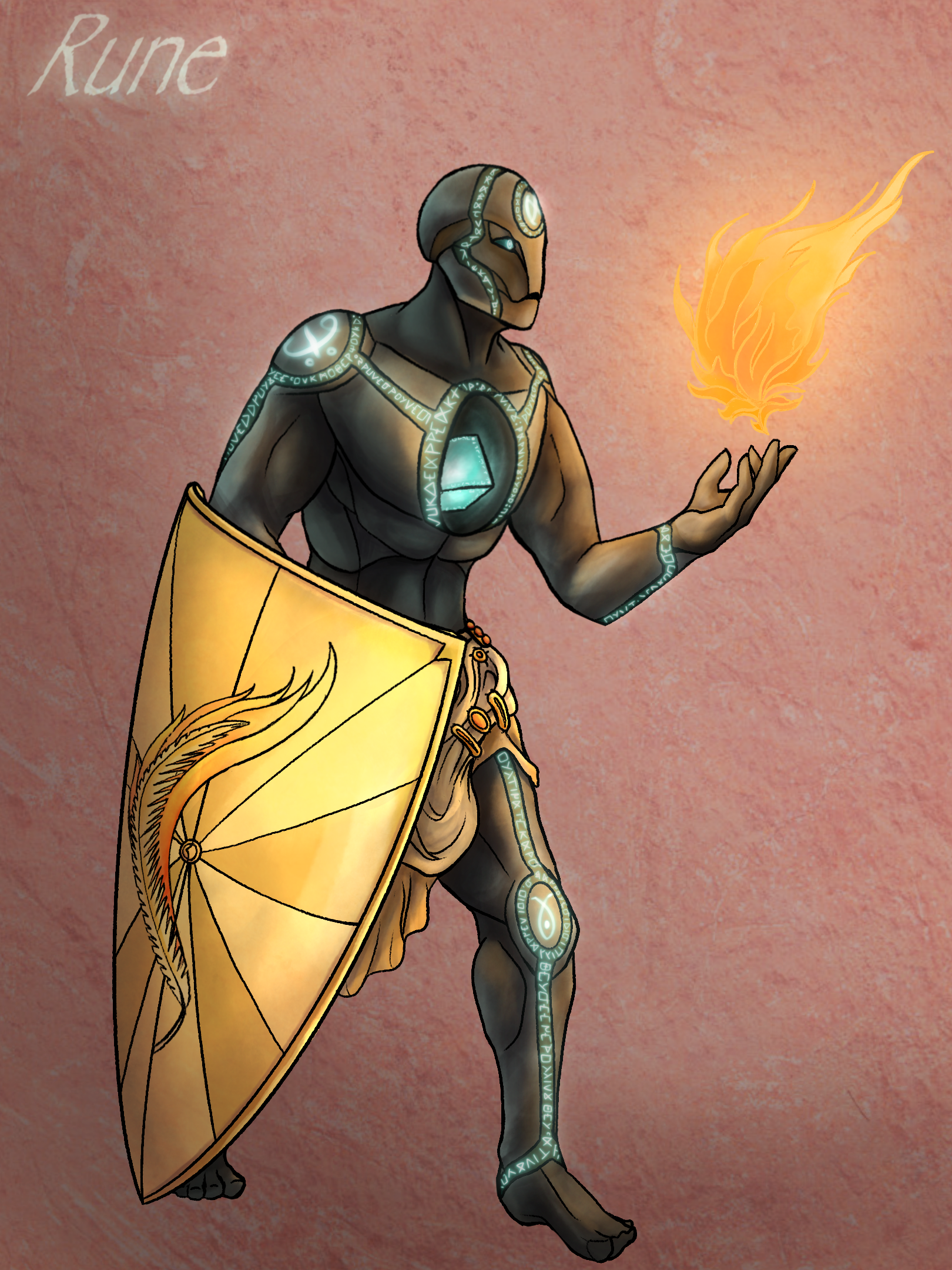Warforged cleric by omichle on DeviantArt
