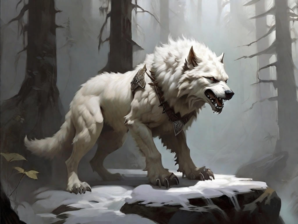 White Dire Wolf Ai Fantasy Art 10 By MythicMagika On DeviantArt white-dire-wolf-ai-fantasy-art-10-by-mythicmagika-on-deviantart