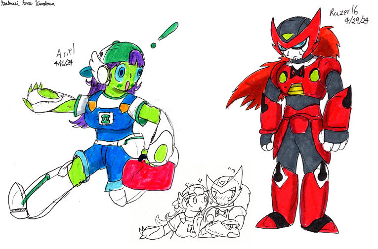 Ariel and Razer 16_ DC and DBZ fusions by Drawman98 on DeviantArt