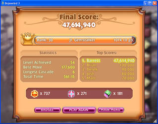 Bejeweled 3 Classic 47 Million