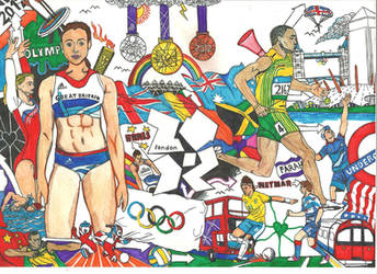 London 2012 olympic poster colour version