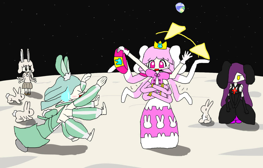 Moon Rabbits by lagomorphcultist on DeviantArt