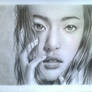 Drawing portait girl