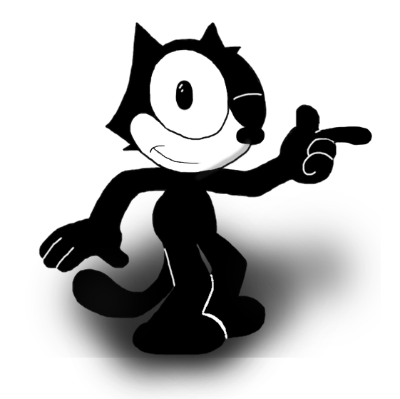 Felix The Cat Drawing. by ribbitheatre on DeviantArt