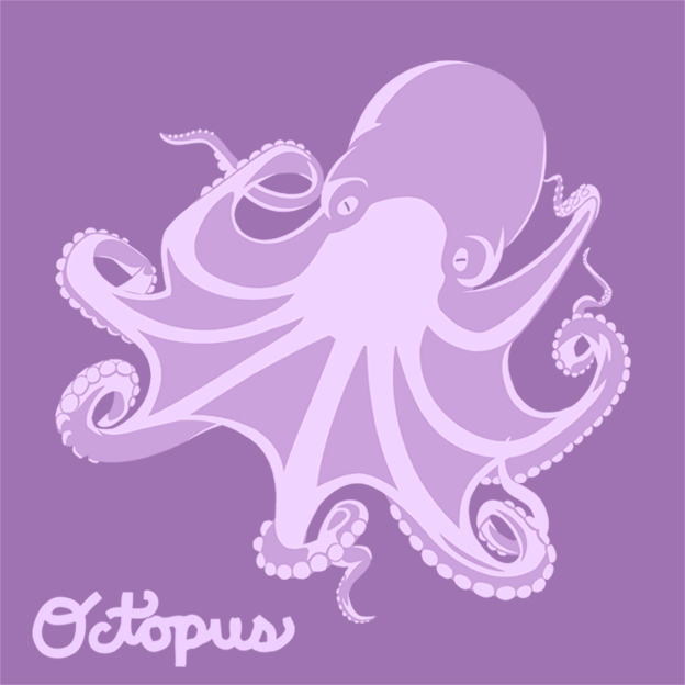 Octopus in Violet