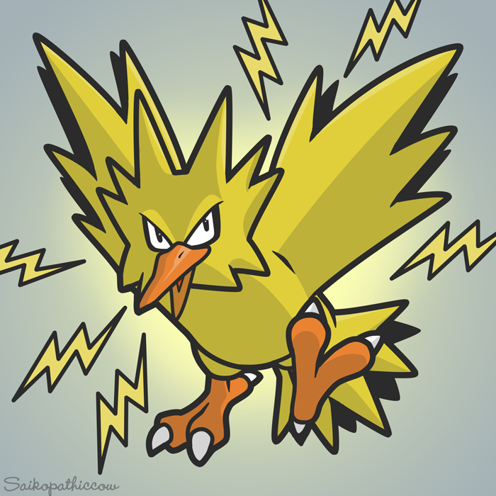 Shiny Zapdos by EsstheMystic on DeviantArt