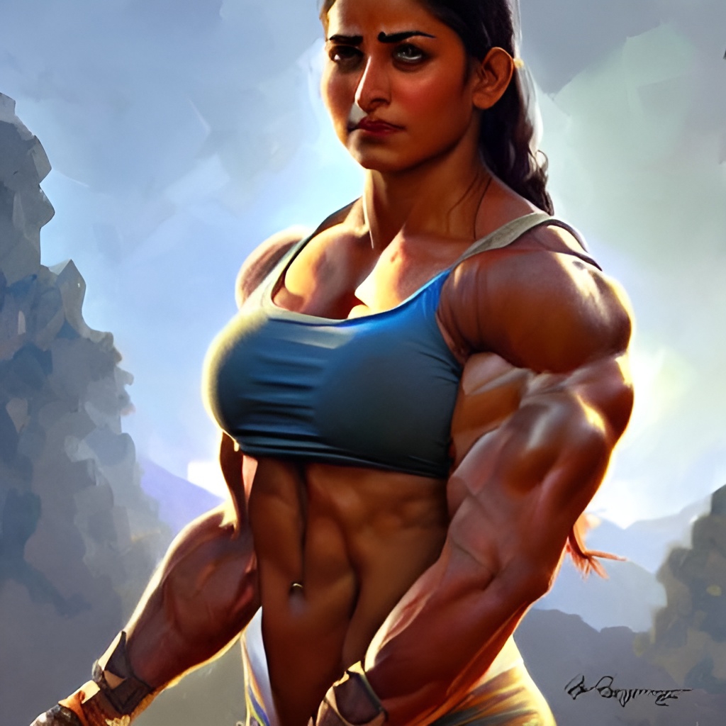 Deviantart Bug Muscle Big muscular biceps India soldier girl by djjackpot185 on DeviantArt