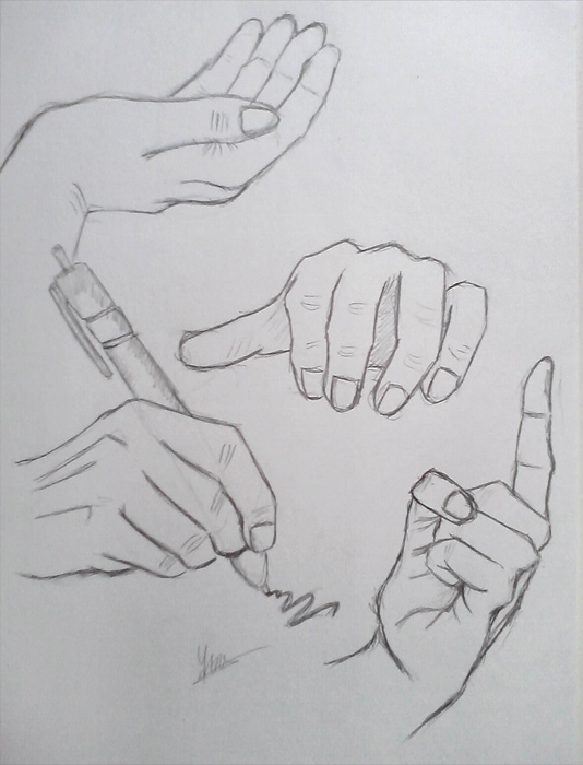 Hand Practicing