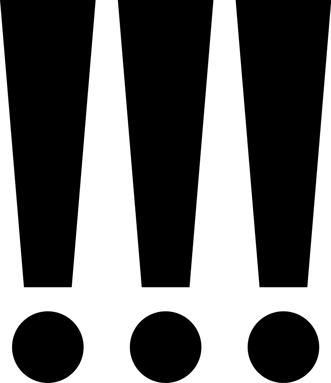 three exclamation points symbol by neo-pronouns on DeviantArt