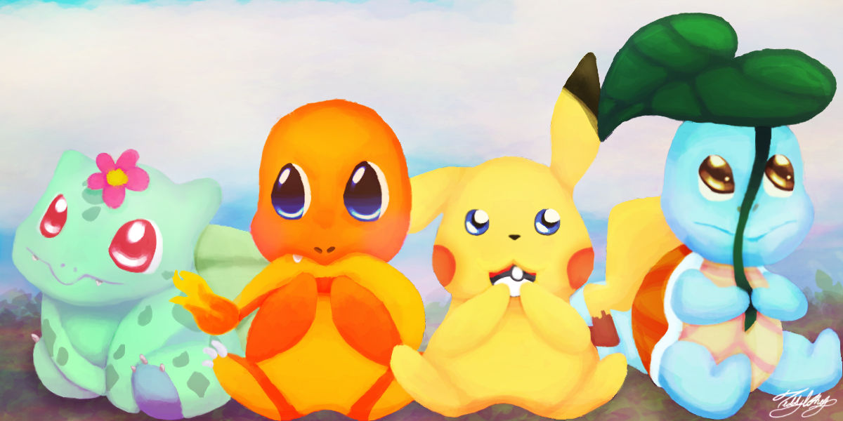 4 First Pokemon First Generation - Pokemon by TeddyWhelp on DeviantArt