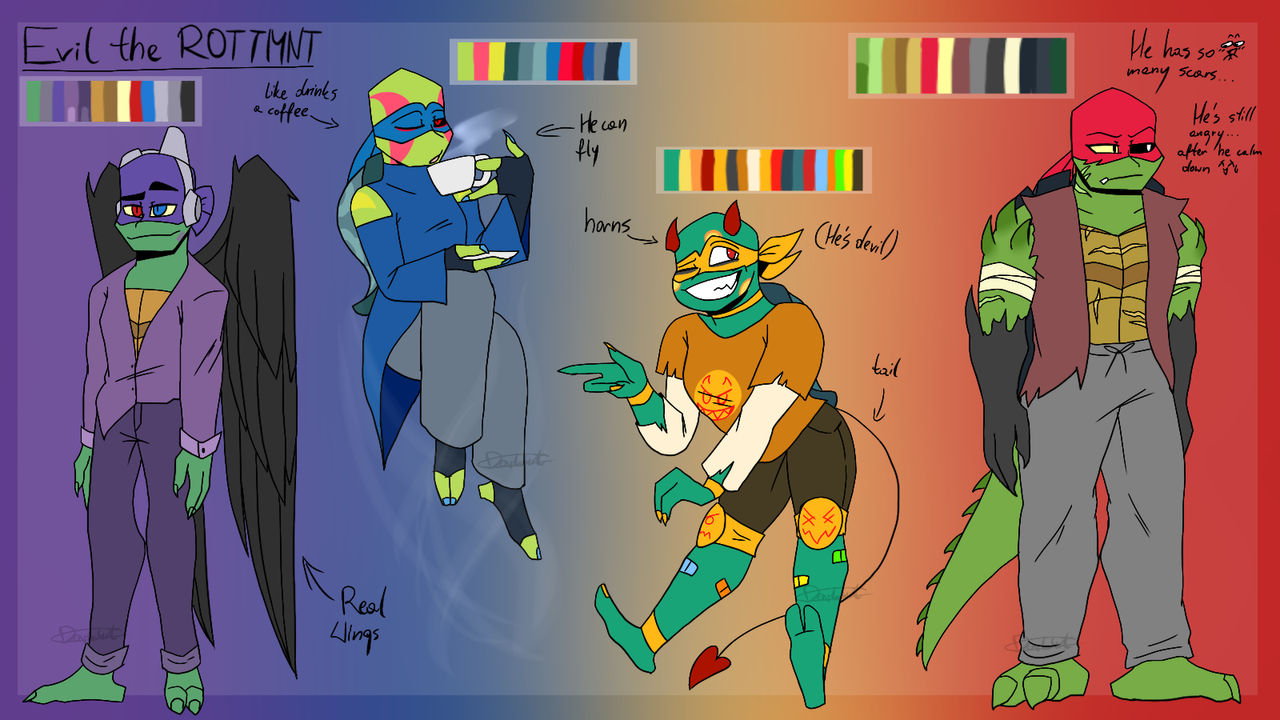 Evil the ROTTMNT AU by XxDark4rtistxX on DeviantArt