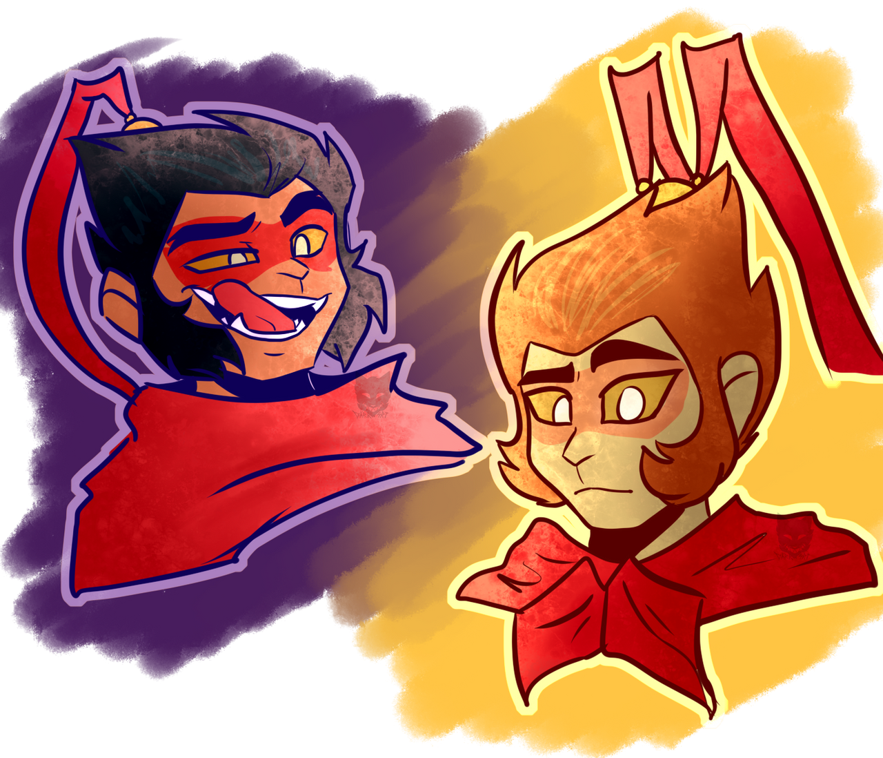 Macaque and Monkey King by XxDark4rtistxX on DeviantArt