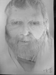 Pencil drawing of my dad 