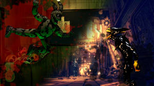 Those one Springtrap vs. Ink Bendy posts be like