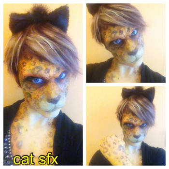 LEOPARD PROSTHETIC AND FULL BODY PAINT