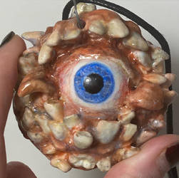 All-Seeing Denture Creature Pendant