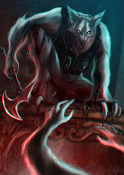 Hatchet-werewolf by eMP-art