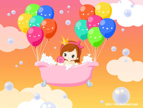 Having a bath in the sky