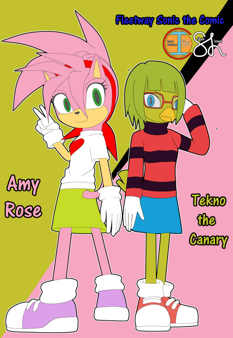 Fleetway Amy Rose + Movie Sonic Eyes by Skye-Izumi on DeviantArt