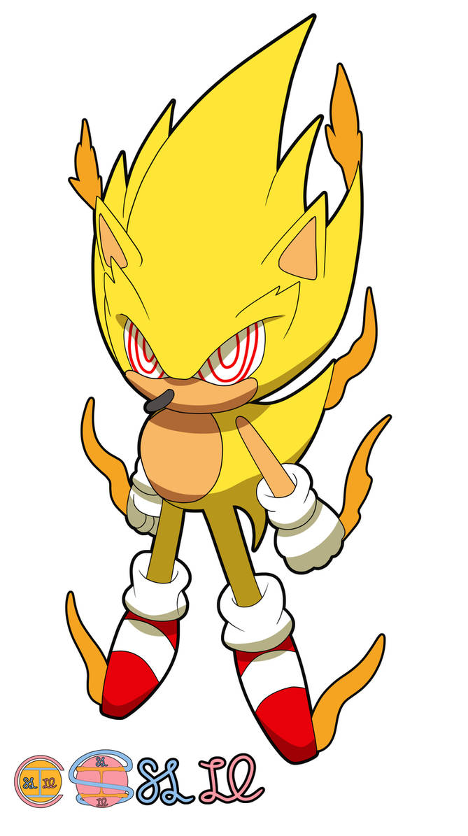 Quick Drawing Of Fleetway Sonic - Fleetway Sonic Fan Art Transparent PNG -  679x637 - Free Download on NicePNG