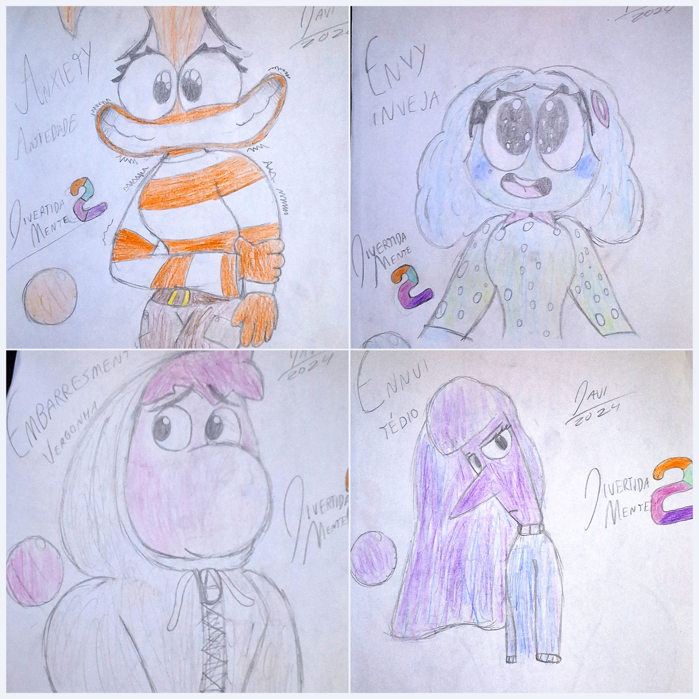 Inside Out Ii Deviantart Inside Out 2 - The Quartet by davistudios12 on DeviantArt