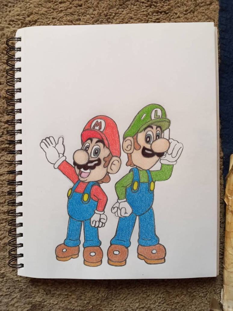 Muigi Mario and Luigi Nintendo 64 Version Sketch. by anferneehenderson on ...