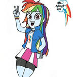 Equestria Girls Rainbow Dash by Riverchu-kun