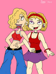 Adult Debbie Thornberry and Angelica Pickles