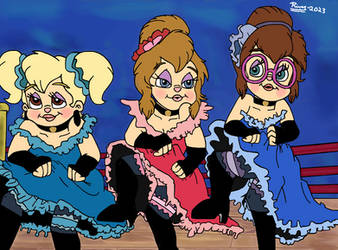 Chipettes on the Moulin Rouge