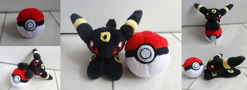 Pokemon - Umbreon and his pokeball plushies