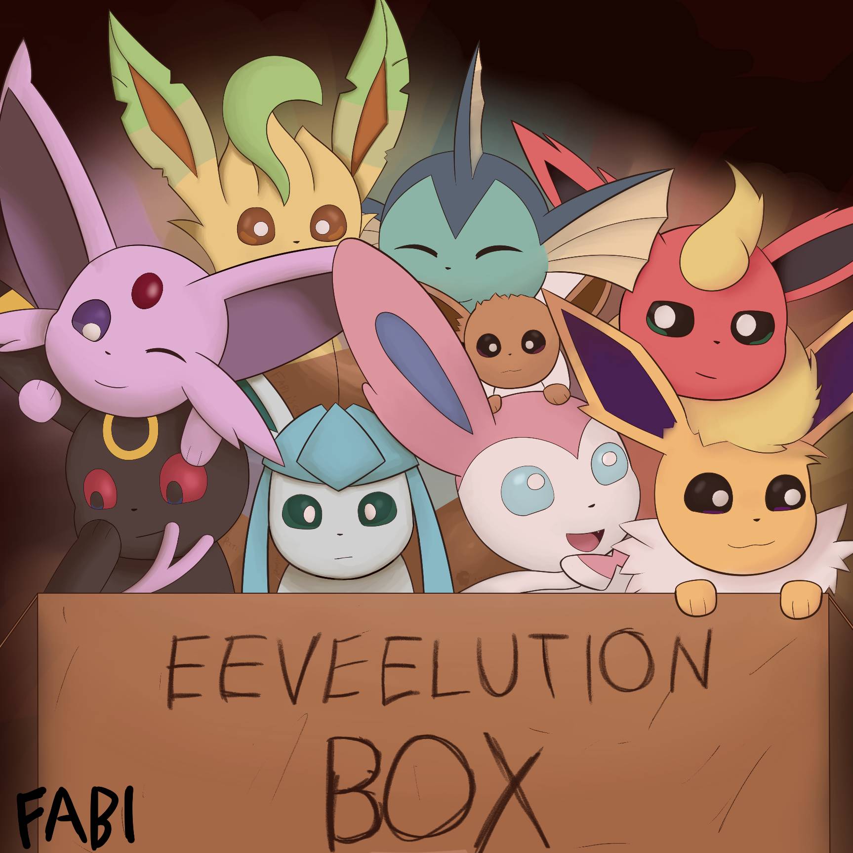 Box of eeveelutions by gaykittens on DeviantArt