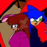 Sonic and Sally as Miroku and Sango