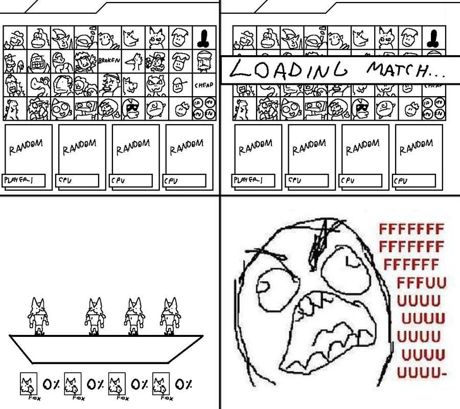 Controller Rage Comic Rage Comic: Brawl by doodlegarmander on DeviantArt