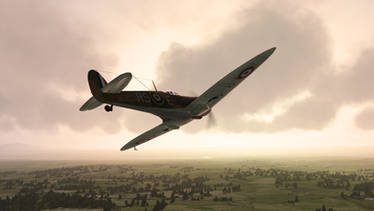 Spitfire Sunset