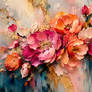 Luxurious Impasto Floral Bouquet