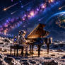 Lunar Piano Beneath Earthrise