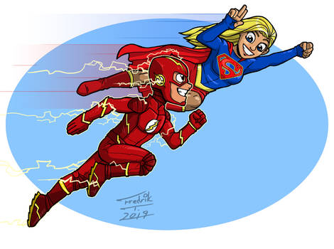 Supergirl and The Flash