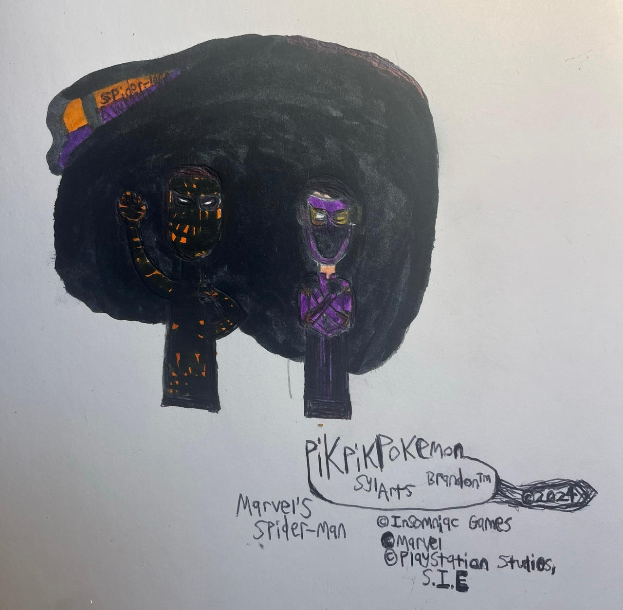 SpiderMan and Wraith Original by PikPikPokemon on DeviantArt